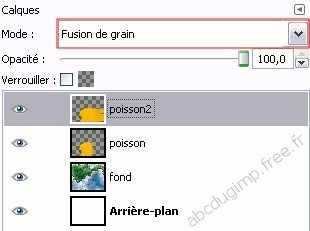 Mode de calque fusion de grain