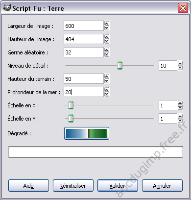 Dialogue du script-fu Terre